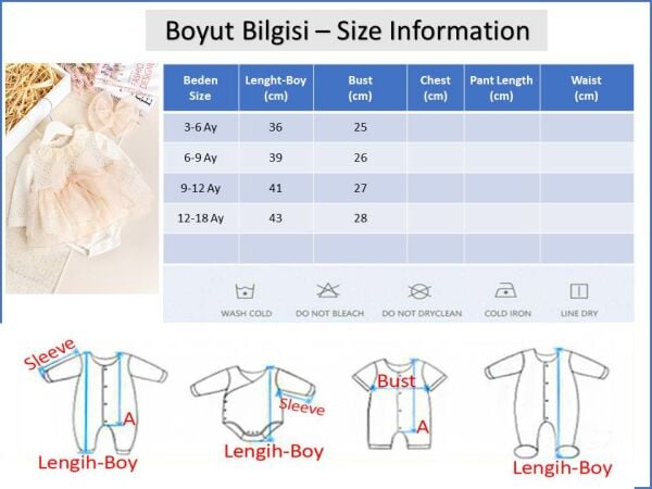 Güpürlü Bandanalı Triko Şık Kız Bebek Elbise Tulum