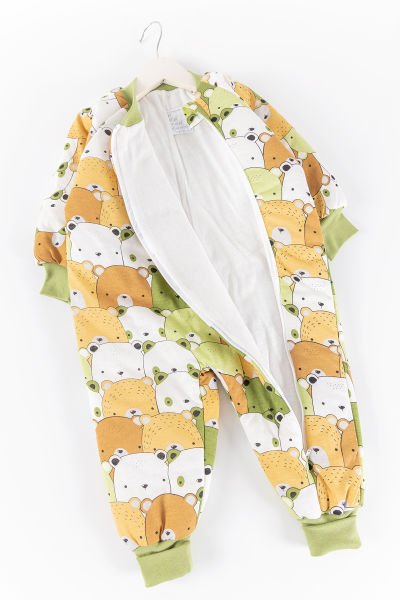 Ayıcık Figürlü Erkek Çocuk Uyku Tulumu Çok renkli - 2 Yaş