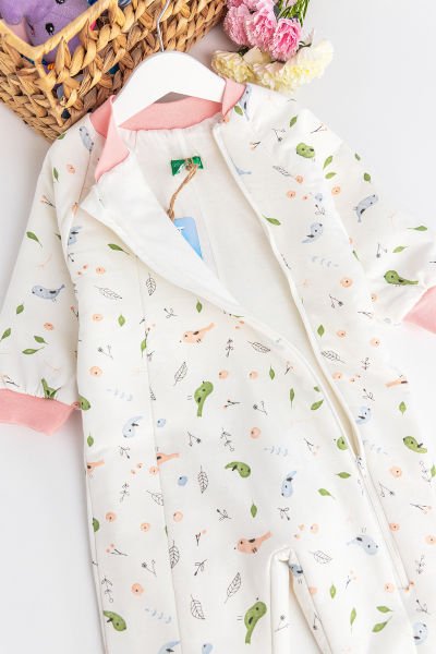 Kuş Desenli Kız Bebek-Çocuk Uyku Tulumu