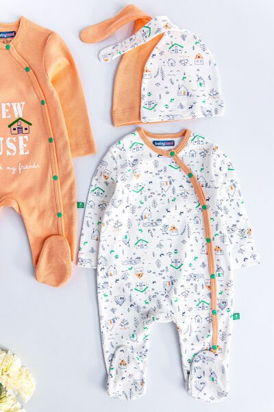 My House Bebek Tulum Uzun Kollu İkili Bebek Tulum