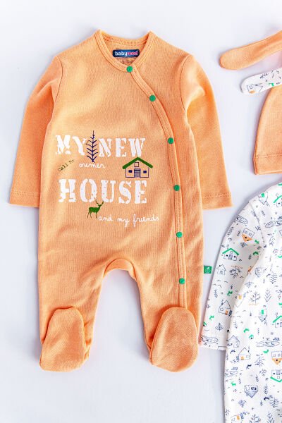 My House Bebek Tulum Uzun Kollu İkili Bebek Tulum