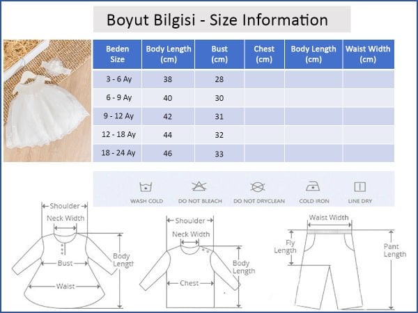 Çiçek Desenli Bandanalı Kız Bebek Abiye Elbise Bebek Mevlütlük KREM - 3-6 AY