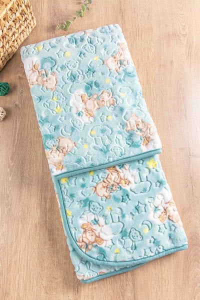 Figürlü Peluş Kız/Erkek Bebek Battaniye