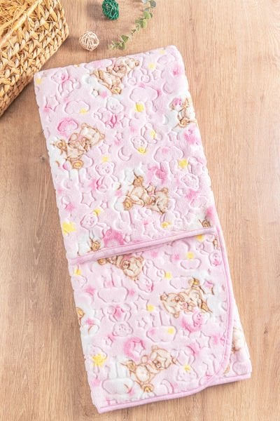 Figürlü Peluş Kız/Erkek Bebek Battaniye