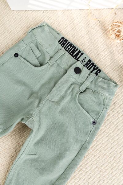 Keten Pamuklu Erkek Bebek Pantolon