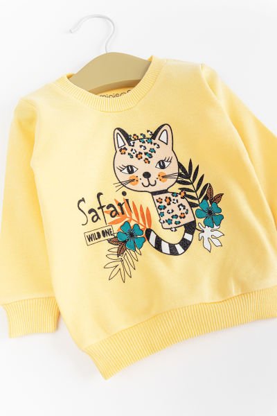 Figürlü Kız/Erkek Bebek Pijama Takımı SARI - 2-3 Yaş