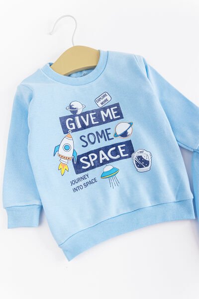 Figürlü Kız/Erkek Bebek Pijama Takımı MAVİ - 18-24 AY