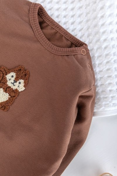 Figürlü 2'li Erkek Bebek Takım Alt Üst Bebek Takımı