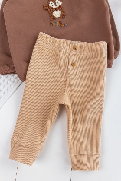 Figürlü 2'li Erkek Bebek Takım Alt Üst Bebek Takımı