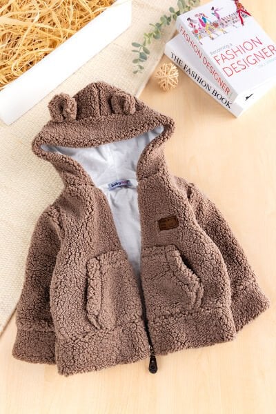 Welsoft Penye Astarlı Kapüşonlu Erkek Bebek Mont