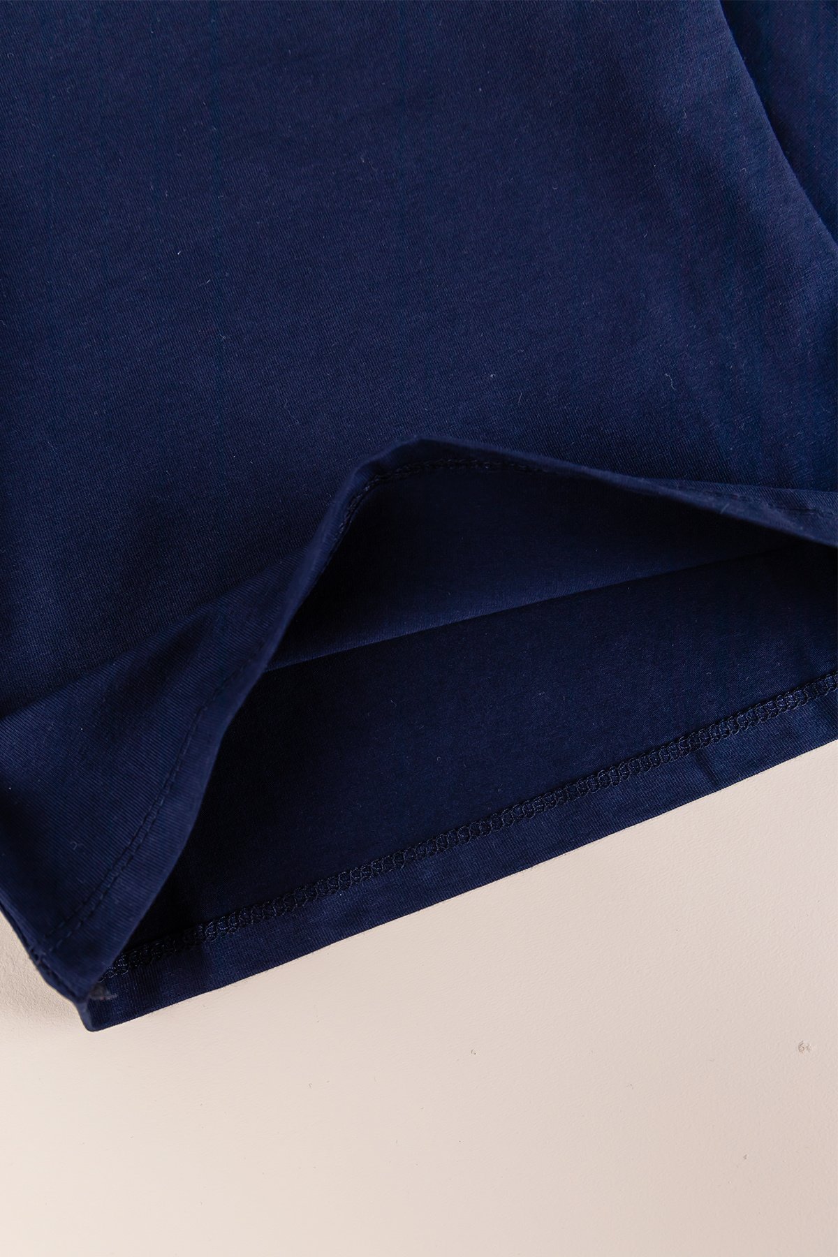 Uzun Kollu Çocuk Body Düz Renk Lacivert Çocuk Tişört