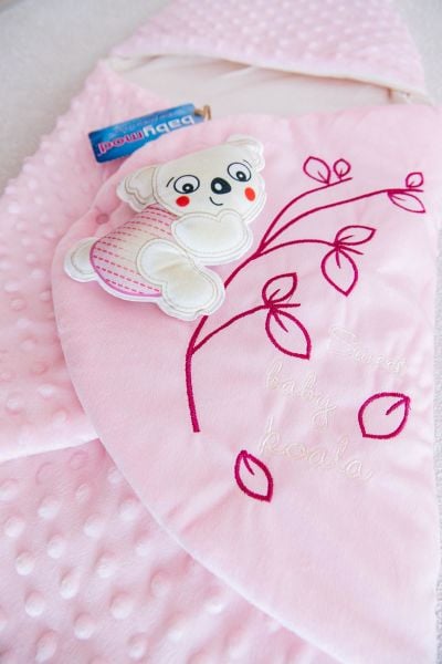 Koala Figürlü Nohut Kız Bebek Kundak