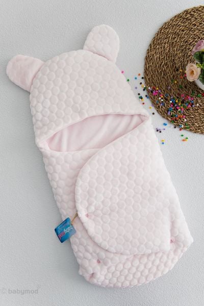 Kabartmalı Velboa Kız Bebek Kundak