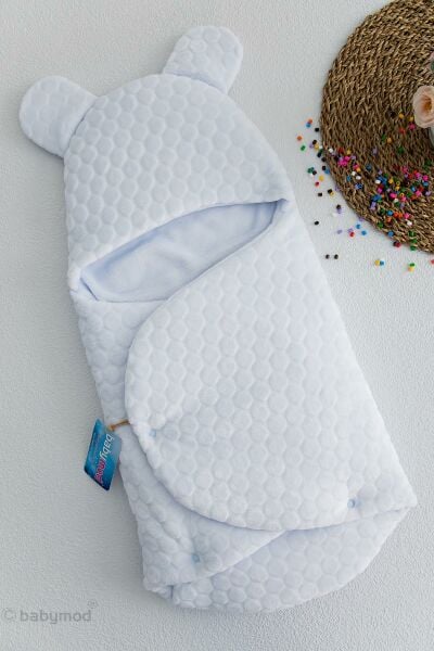 Kabartmalı Velboa Erkek Bebek Kundak