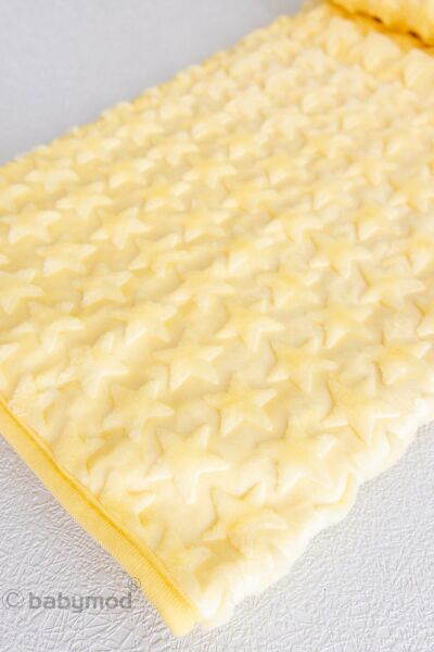 Yıldızlı Peluş Bebek Battaniyesi SARI