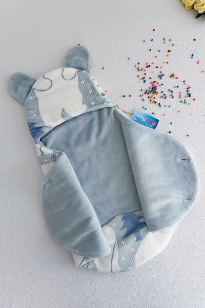 Ayıcık Figürlü Erkek Bebek Kundak