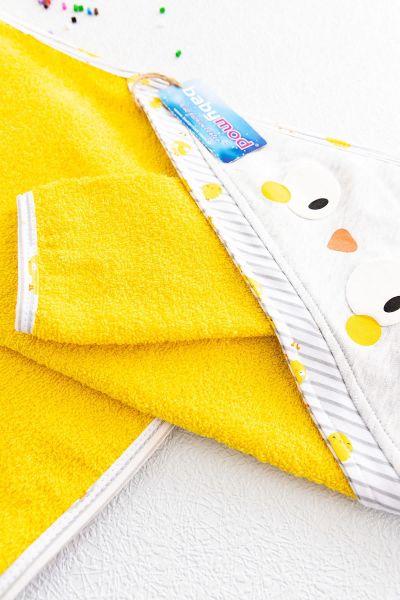 Civciv Figürlü Bebek Kurulanma Havlusu