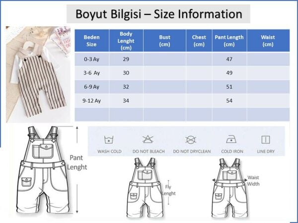 Erkek Bebek 100% Pamuk 2'lia  Salopet Tulum Set