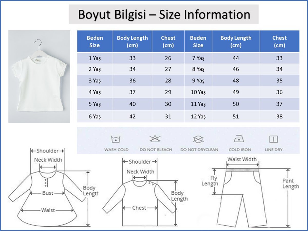 Kısa Kollu Çocuk Body Düz Renk Çocuk Tişört