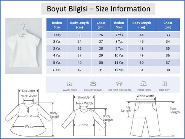 Kısa Kollu Çocuk Body Düz Renk Çocuk Tişört