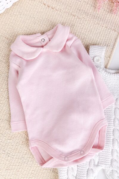 Triko Kışlık 2'li Kız Bebek Salopet Tulum Set