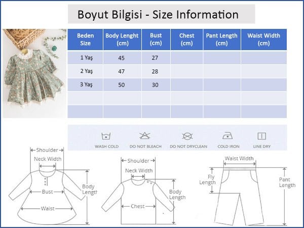 Çiçek Desenli Güpürlü Vintage Kız Çocuk Elbise