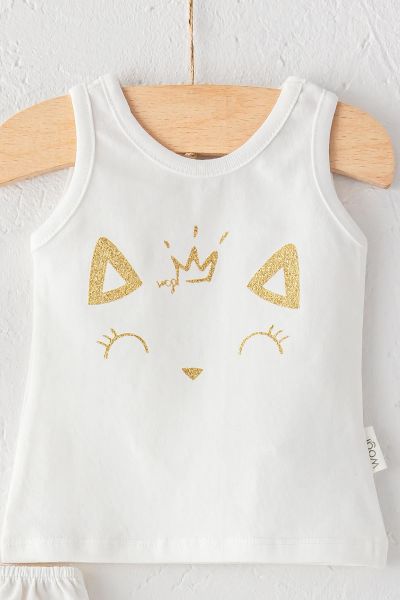 Tütü Etekli Bandanalı Yazlık Kız Bebek Takım