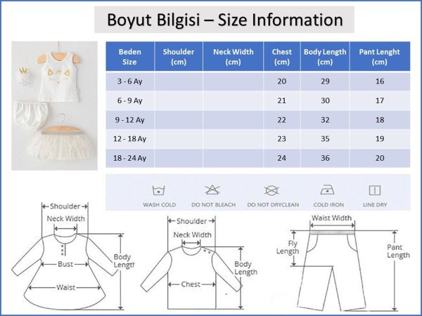 Tütü Etekli Bandanalı Yazlık Kız Bebek Takım
