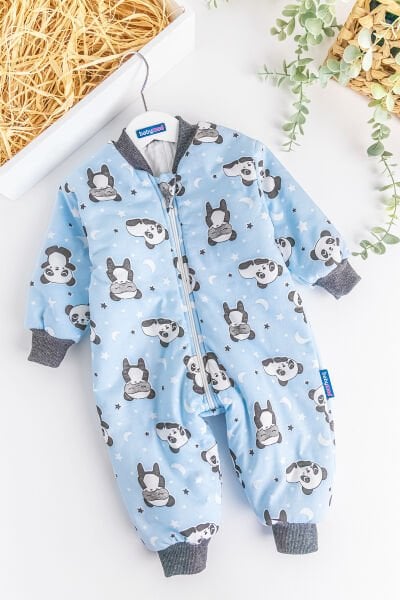 Panda Figürlü Erkek Bebek/Çocuk Uyku Tulumu
