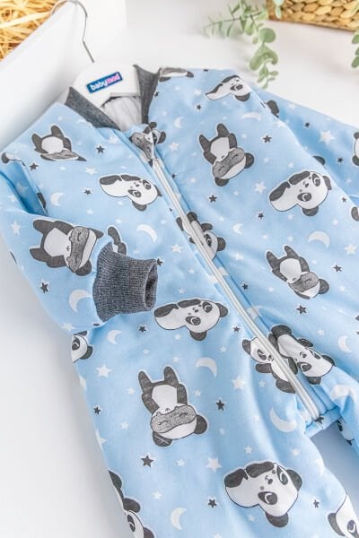 Panda Figürlü Erkek Bebek/Çocuk Uyku Tulumu