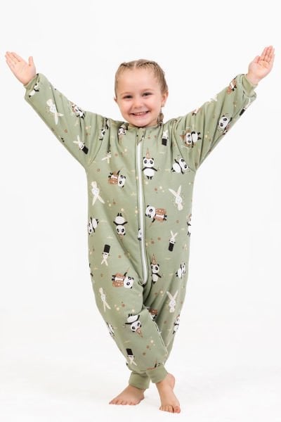 Elyaf Dolgulu 2,5 Tog Kız /Erkek Çocuk Uyku Tulumu Desenli