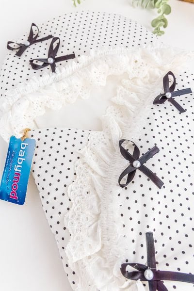 Puantiye Desenli Kız Bebek Kundak