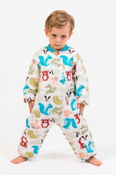 Elyaf Dolgulu 2,5 Tog Pamuklu Penye Astarlı Kız /Erkek Çocuk Uyku Tulumu