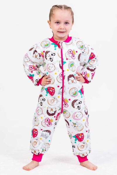 Elyaf Dolgulu 2,5 Tog Fiğürlü Kız Çocuk Uyku Tulumu Fiğürlü