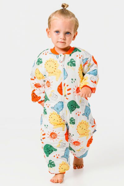 Elyaf Dolgulu 2,5 Tog Pamuklu Penye Astarlı Kız /Erkek Çocuk Uyku Tulumu Truncu - 1 Yaş