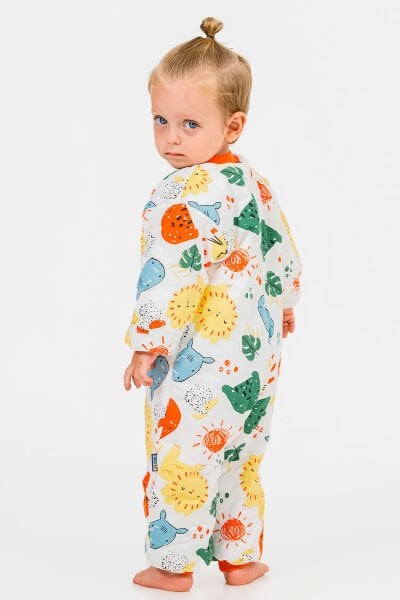 Elyaf Dolgulu 2,5 Tog Pamuklu Penye Astarlı Kız /Erkek Çocuk Uyku Tulumu Truncu - 3 Yaş