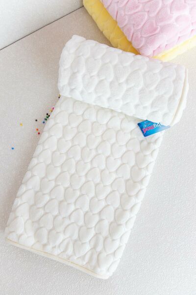 Kalpli Peluş Bebek Battaniyesi BEJ