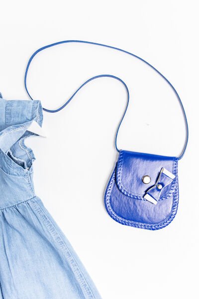 Denim Kumaş Kız Çocuk Kot Elbise