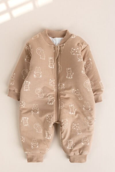 Elyaf Dolgulu 2,5 Tog Pamuklu Penye Astarlı Kız /Erkek Çocuk Uyku Tulumu