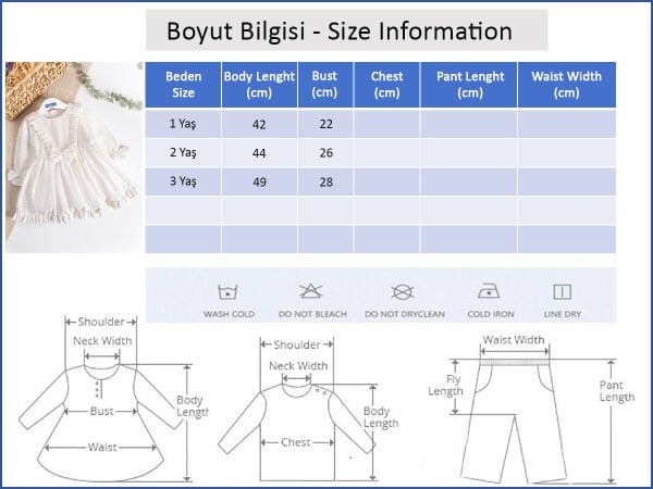 Fiyonklu Fırfırlı Kız Çocuk Krem Elbise