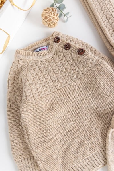 Triko Erkek Bebek Hastane Çıkışı  Hediyelik Bebek Seti