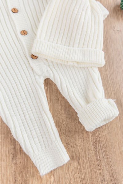 Şapkalı Unisex Kışlık Bereli Bebek Tulum