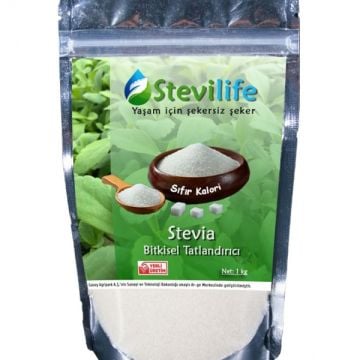 Stevia'lı Toz Tatlandırıcı - Sıfır Kalori - Diyabetik (1 kg)