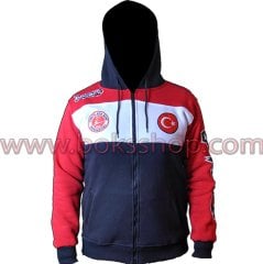 Kapşonlu Sweat - Kick Boks Logolu
