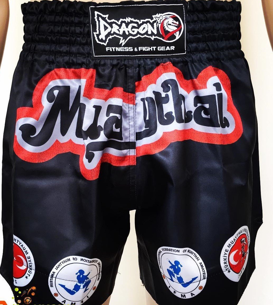 Muay Thai Federasyon Logolu Şort - Müsabaka