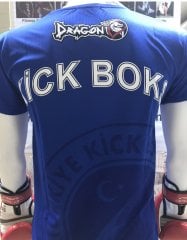 Kick Boks Tişört - Mavi
