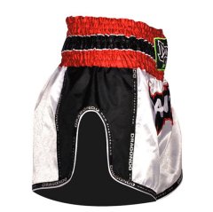Retro Muay Thai Şort - Beyaz