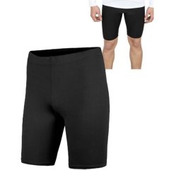 Likralı Kısa Sporcu Taytı - Şort Altı Tayt Beyaz - Small (S)