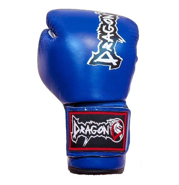 Dragon King Deri Boks Eldiveni - Mavi