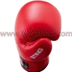 Sting Boks Eldiveni Aiba Onaylı Kırmızı - 12 oz